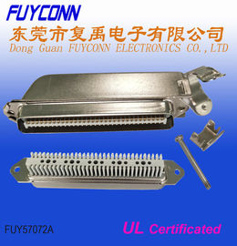 Los conectores de TYCO 64 Pin Male Centronic Champ IDC con la cubierta del metal de 45 grados certificaron la UL