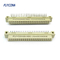 2 filas 44 pin DIN 41612 conector PCB ángulo femenino 2 * 22P 244S conector Eurocard 2,54mm Pitch