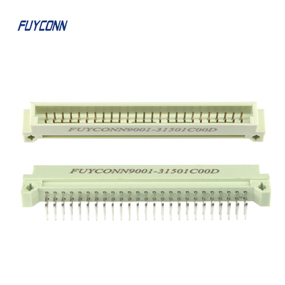 2 Rows 50 Pin Male Connector 2.54mm Pitch , PCB DIN41612 Connector