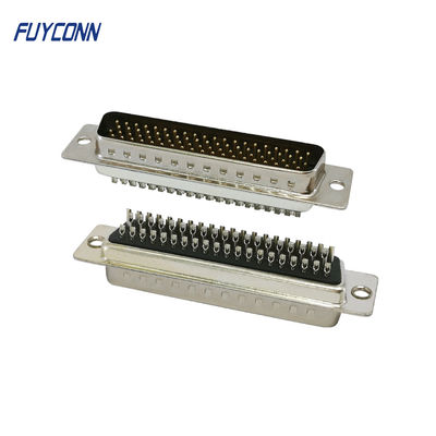 Conector D-SUB de 78 pines Tipo de cable de copa de soldadura macho Conector D-SUB de alta densidad