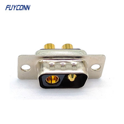 Conector de alimentación D-SUB 2V2, conector macho DB de 2 pines de soldadura