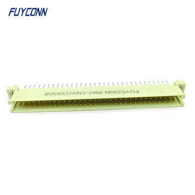 DIN41612 Conector masculino de 64 pines PCB recto 2 filas 2 * 32 pines Conector Eurocard W / Arpón