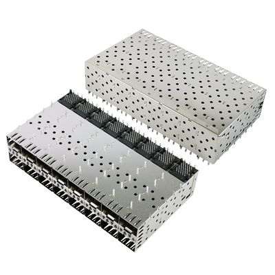 320pin 2x8 Ports SFP Connector Female Press-Fit with Light