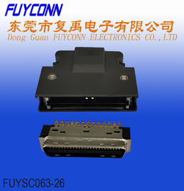Conector de FUYSC063-26 SCSI con la primavera plástica de Sider del guardapolvo