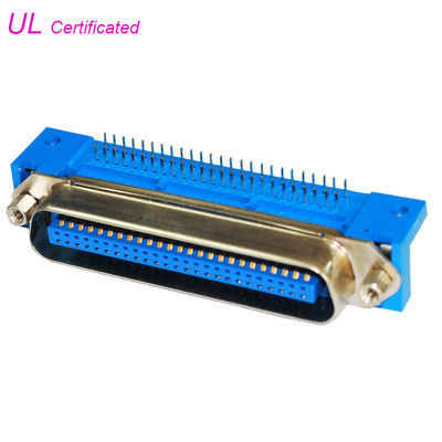 Centronic 50 Pin Champ Right Angle PCB Connector, Male Ribbon Connectors Certified UL