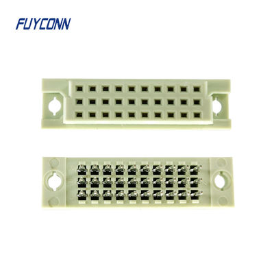 Filas 3x10pin 20pin 30pin DIN41612 del conector Eurocard hembra del perno sin soldadura 3