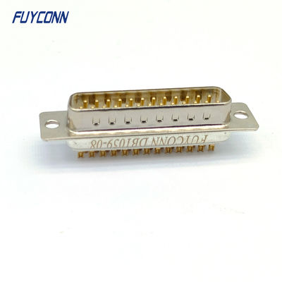 Conector macho 9 del DB del Pin de la máquina de la taza de la soldadura 15 25 37 conector D-SUB mecanizado Pos