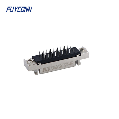 Mini D Ribbon MDR PCB Direct Female SCSI Conector de 36 pines con cáscara de aleación de zinc