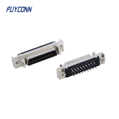 Mini D Ribbon MDR PCB Direct Female SCSI Conector de 36 pines con cáscara de aleación de zinc