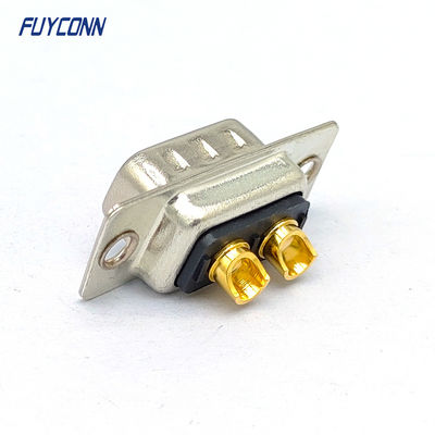Conector de alimentación D-SUB 2V2, conector macho DB de 2 pines de soldadura