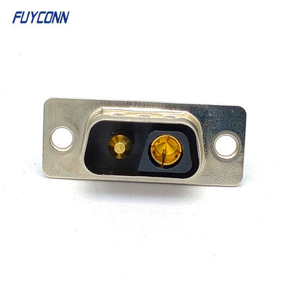 Conector de alimentación D-SUB 2V2, conector macho DB de 2 pines de soldadura