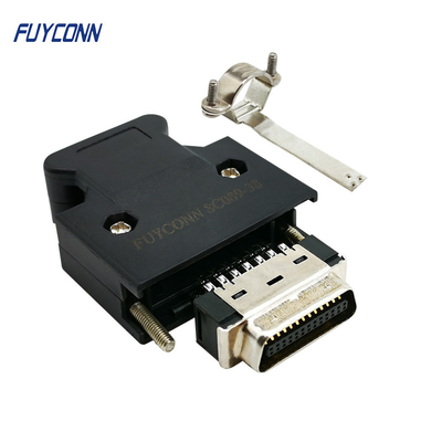 Conector MDR de 26 pines Hombre / Mujer Conector SCSI de 1,27 mm de latón dorado