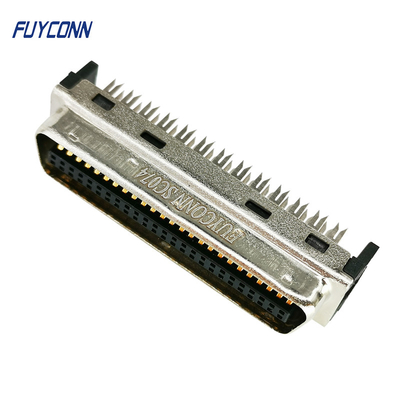 SCSI MDR Conector de placa de circuito impreso de soldadura de la taza IDC Crimp 1.27mm 50pin Conector China