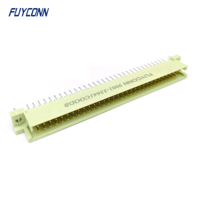 DIN41612 Conector masculino de 64 pines PCB recto 2 filas 2 * 32 pines Conector Eurocard W / Arpón
