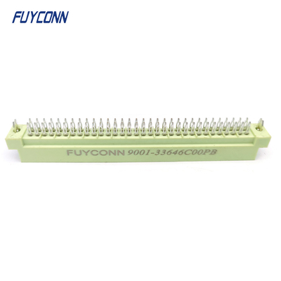 DIN41612 Conector de 2 filas 64pin 2 * 32P Conector de pin de prensa masculino W / arpón