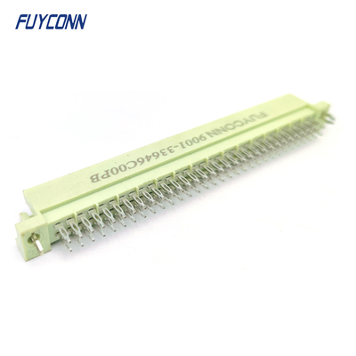 DIN41612 Conector de 2 filas 64pin 2 * 32P Conector de pin de prensa masculino W / arpón