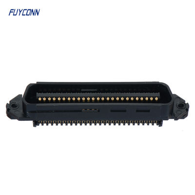 TE 229974-1 Conector de repuesto, conector en forma de D de 50 / 64 posiciones, enchufe, cable a cable, montaje en cable (colgante libre), línea central de 2,16 mm [0,085 pulgadas], conectores de acoplamiento CHAMP