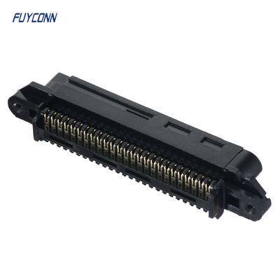 TE 229974-1 Conector de repuesto, conector en forma de D de 50 / 64 posiciones, enchufe, cable a cable, montaje en cable (colgante libre), línea central de 2,16 mm [0,085 pulgadas], conectores de acoplamiento CHAMP