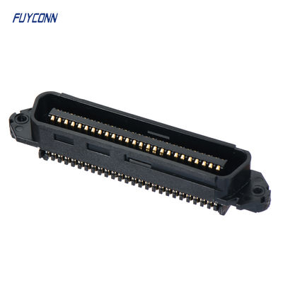 TE 229974-1 Conector de repuesto, conector en forma de D de 50 / 64 posiciones, enchufe, cable a cable, montaje en cable (colgante libre), línea central de 2,16 mm [0,085 pulgadas], conectores de acoplamiento CHAMP