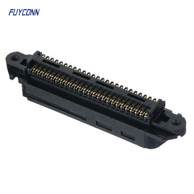 TE 229974-1 Conector de repuesto, conector en forma de D de 50 / 64 posiciones, enchufe, cable a cable, montaje en cable (colgante libre), línea central de 2,16 mm [0,085 pulgadas], conectores de acoplamiento CHAMP