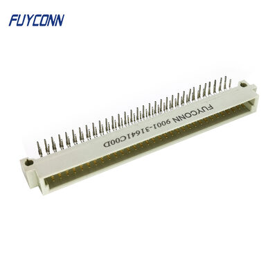 Reemplazar Harting P/N 09 02 164 2921 B064MS-3, Tipo de señal DIN B, conector macho de soldar en ángulo de 64 polos