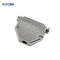 ISO9001 el metal Backshell cubre con cinc la cubierta sub de D para el conector sub de 37P D