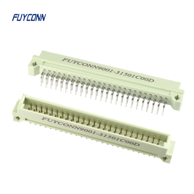 Conector de ángulo recto del estruendo 41612 del PWB, conector de Eurocard del varón de 3 filas