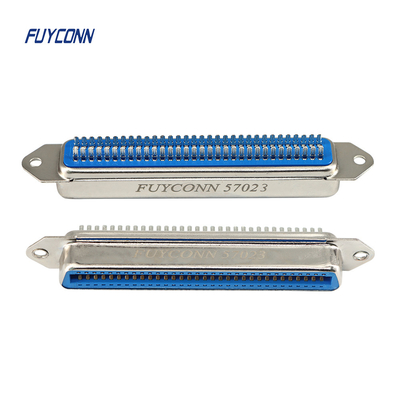 Tipo fácil hembra de 64 Pin Parallel Centronics Connector Champ de la taza de la soldadura