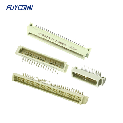 2 varón de ángulo recto euro Eurocard del PWB del conector DIN41612 20pin de las filas 32pin 50pin 64pin