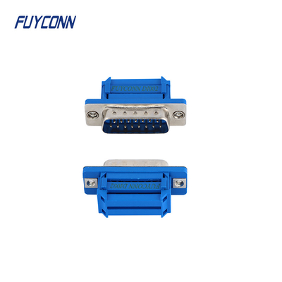 Prensando telegrafíe 15 Pin Ribbon Connector, conector masculino de la cinta D-SUB de IDC