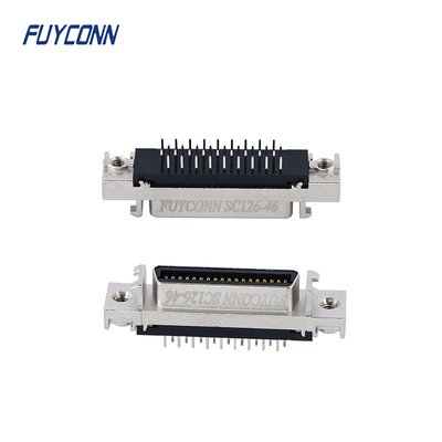 Mini D Ribbon MDR PCB Direct Female SCSI Conector de 36 pines con cáscara de aleación de zinc