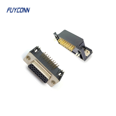 Conector de alta densidad del PWB D-SUB, conector de 15pin 26pin 44pin 62Pin DSUB