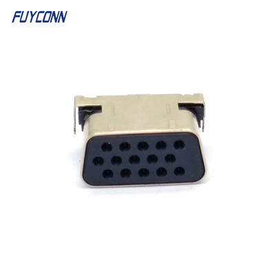 PWB de ángulo recto 15 Pin Female VGA de los conectores de un perfil más bajo D-SUB