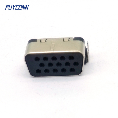 Perfil más bajo femenino del conector 15pin 0.9m m de VGA D-SUB