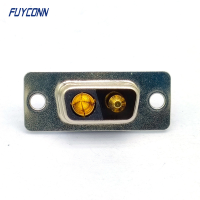 Conector femenino de 2V2 D-SUB, conector de poder más elevado 2pin