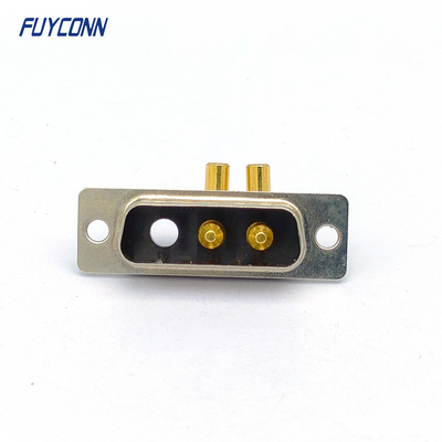 DB de ángulo recto sub del varón del conector 3w3 3pin del poder más elevado D de la taza de la soldadura