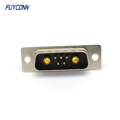 7Pin conectores rectos del PWB D-SUB, conector de gran intensidad del DB del varón 7W2