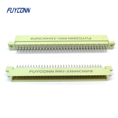 2 filas sin soldadura DIN41612 conector 64pin macho conector de ajuste de prensa