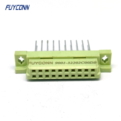 Conector 13mm DIN41612 2 filas 20Pin terminales verticales Conector Eurocard femenino