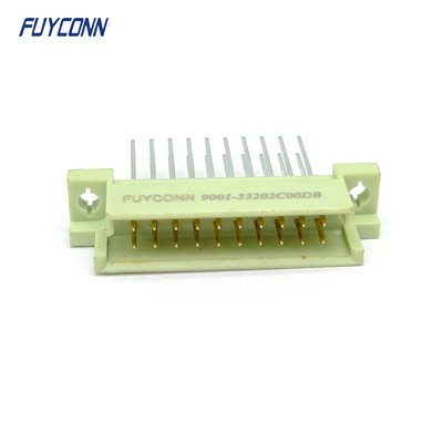 13 mm macho DIN41612 conector 2 filas 20Pin terminales verticales conector Eurocard