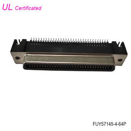 32 pares del PWB 64 femeninos de ángulo recto Pin Centronics Connector de Amphenol