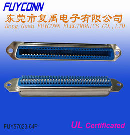 64 Pin Female Centronics Connector 32 pares sueldan el tipo