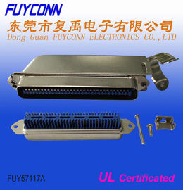 Conector del enchufe de Centronic Amphenol RJ21 64 Pin Champ IDC con la cubierta de Matel de 45 grados