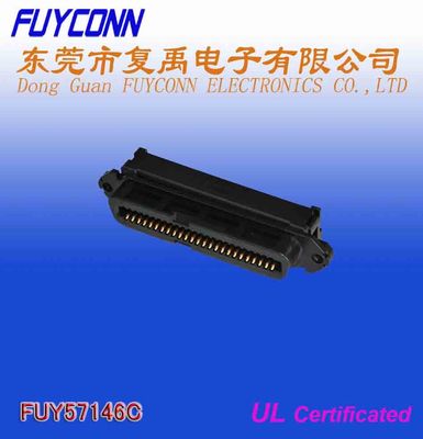 Conector del grado RJ21 50 Pin Female Centronic Champ IDC de TYCO 90 con el clip del alambre