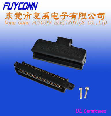 Conector del perno de TYCO 50 o 64 del campeón IDC de Centronic del enchufe masculino del Pin RJ21 con cubierta plástica de 180 grados
