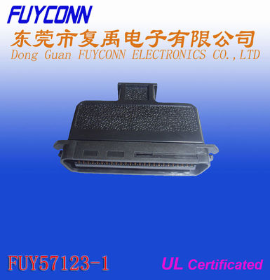 TYCO 25 empareja el conector de cable de Centronic IDC RJ21 del varón 50pin con la cubierta plástica