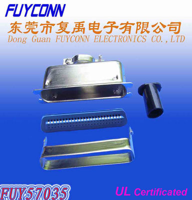 Tipo fácil y suave de 24 de Pin Solder Centronic Ribbon conectores del enchufe masculino con la cubierta de Matel