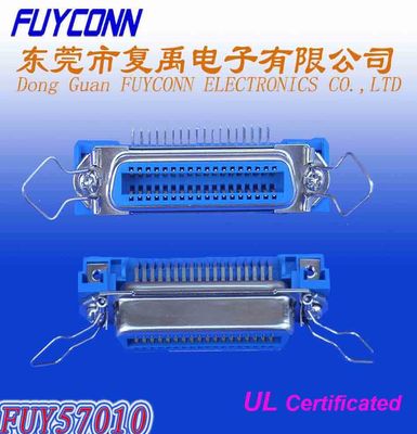 UL certificada conector femenino de ángulo recto de la impresora del PWB del Pin de Centronic 36 del campeón