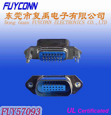 50 conectores del Pin Centronic, UL certificada conector macho del PWB del ángulo recto