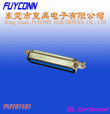 Tipo 36 conector masculino de la INMERSIÓN del PWB del ángulo recto del Pin con los tornillos de Jack